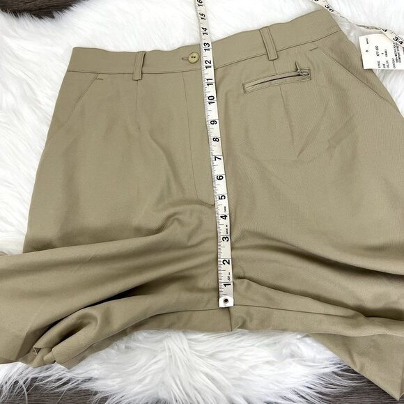 Tail Golf Khaki High Waist Micro Poly Comfort Stretch Athletic Shorts Womens 8 N - Picture 7 of 8